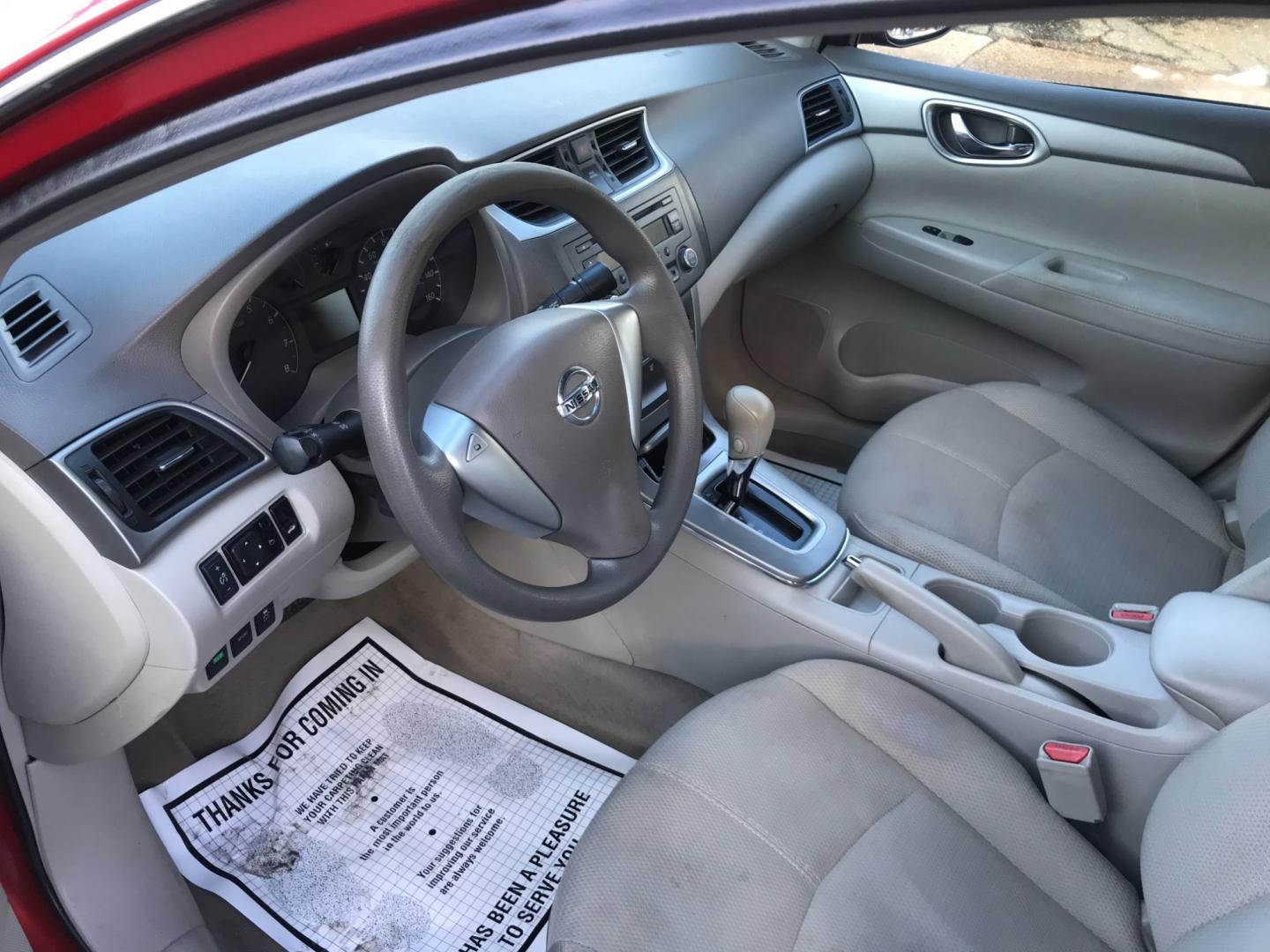 2013 Red /Beige Nissan Sentra S (3N1AB7AP2DL) with an 1.8 V4 engine, Automatic transmission, located at 577 Chester Pike, Prospect Park, PA, 19076, (610) 237-1015, 39.886154, -75.302338 - Photo#10